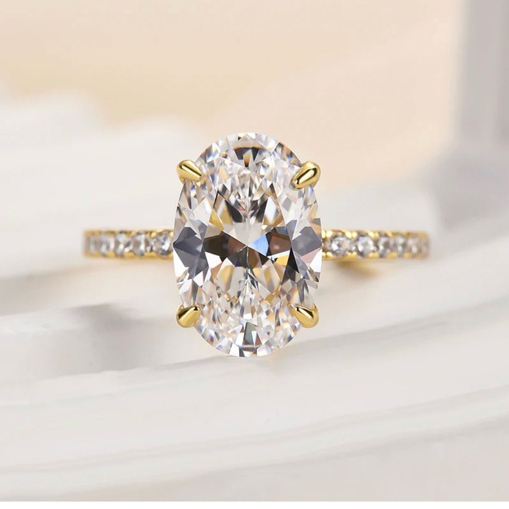 Gold and Silver Women's Gemstone Ring